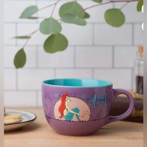 Disney The Little Mermaid Ariel mug wide mouth coffee soup mug 24 OZ